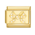 Golden Ribbon Charm